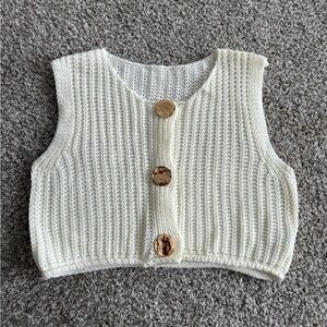 SHEIN Off-White Knit Sweater
